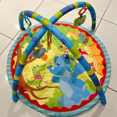 Tapis d'Éveil - BabyGymPlayMat™ - Éléphant - Mobilier Pour Bébé