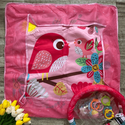 Tapis d'Éveil - BabyGymPlayMat™ - Rose - Mobilier Pour Bébé