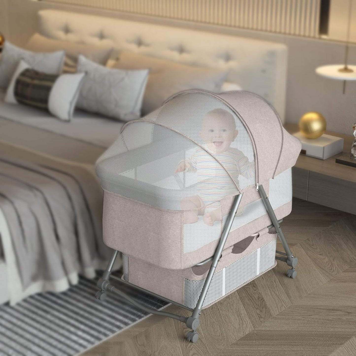 Berceau Cododo - BabyCradle™ - Kaki - Mobilier Pour Bébé
