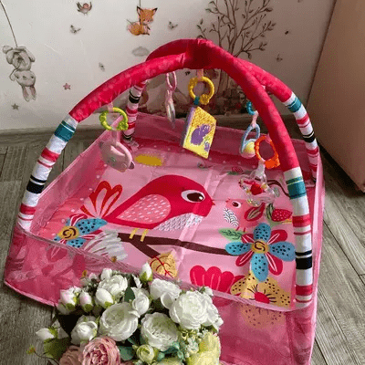 Tapis d'Éveil - BabyGymPlayMat™ - Rose - Mobilier Pour Bébé