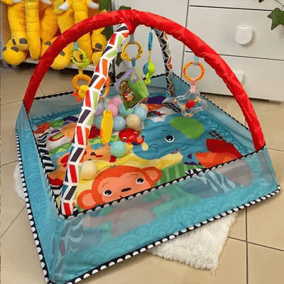 Tapis d'Éveil - BabyGymPlayMat™ - Bleu - Mobilier Pour Bébé