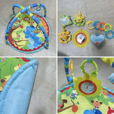 Tapis d'Éveil - BabyGymPlayMat™ - Éléphant - Mobilier Pour Bébé