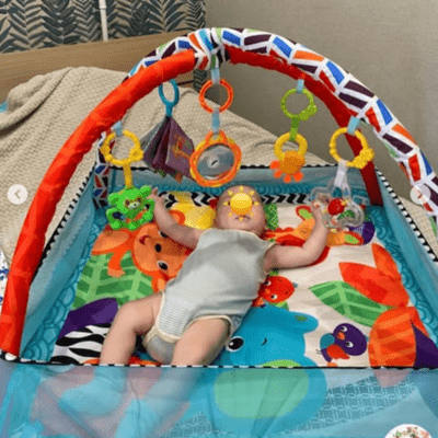 Tapis d'Éveil - BabyGymPlayMat™ - Bleu - Mobilier Pour Bébé