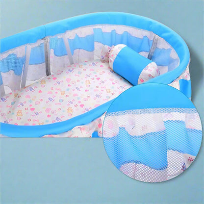 Berceau Bébé - BerceauConfort™ - Bleu Ciel - Mobilier Pour Bébé