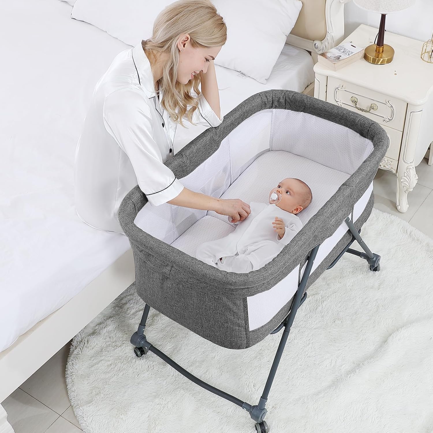 Berceau Cododo - BabyCradle™ - Gris - Mobilier Pour Bébé
